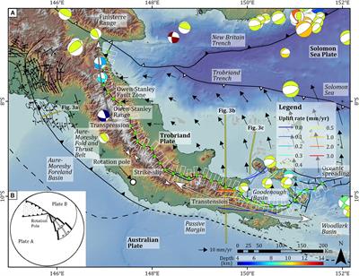 Along-Strike Rapid Structural and Geomorphic Transition From Transpression to Strike-Slip to Transtension Related to Active Microplate Rotation, Papua New Guinea